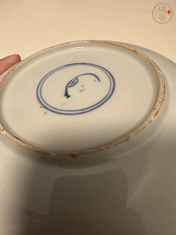 古玩陶瓷花鳥紋五彩盤真品鑒賞圖