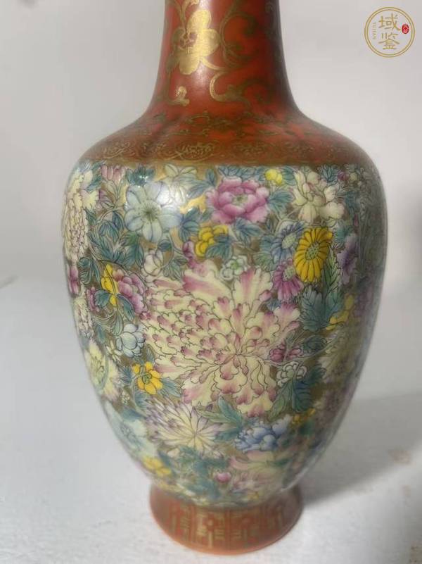 古玩陶瓷粉彩瓶真品鑒賞圖