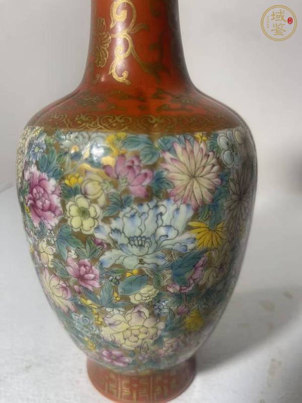 古玩陶瓷粉彩瓶真品鑒賞圖