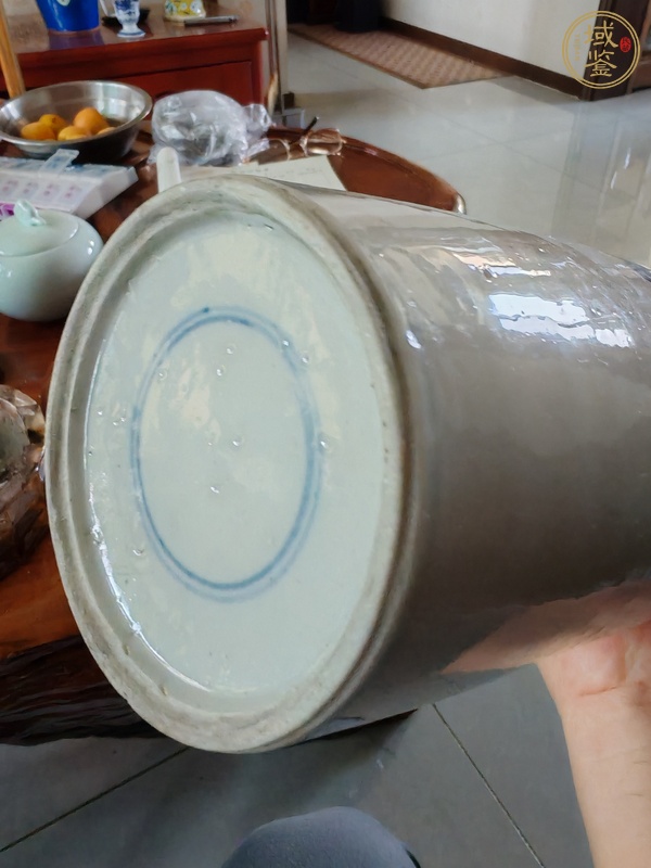 古玩陶瓷青花花鳥紋撇口瓶真品鑒賞圖