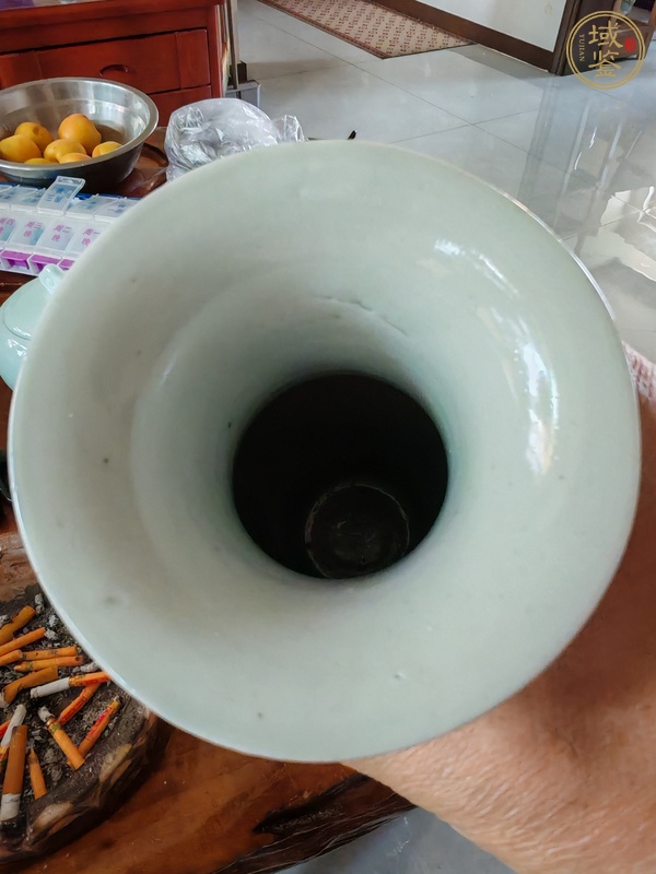 古玩陶瓷青花花鳥紋撇口瓶真品鑒賞圖