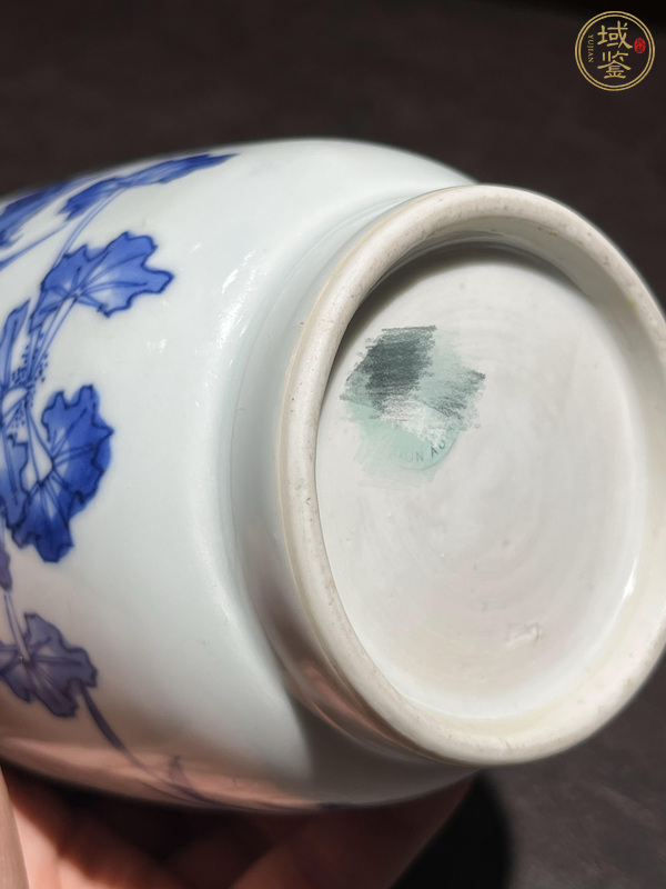 古玩陶瓷青花花鳥紋蓮子罐真品鑒賞圖