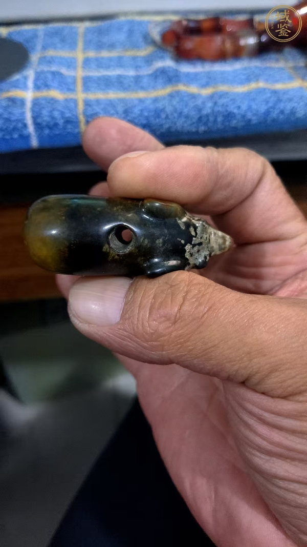 古玩玉器仿古做舊掛件真品鑒賞圖
