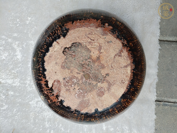 古玩褐釉缽真品鑒賞圖
