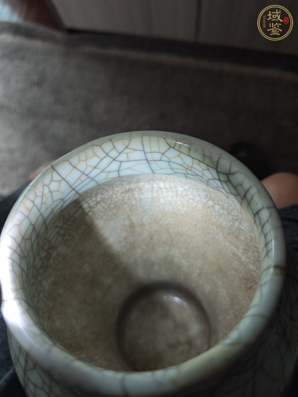 古玩陶瓷哥釉尊(損)真品鑒賞圖