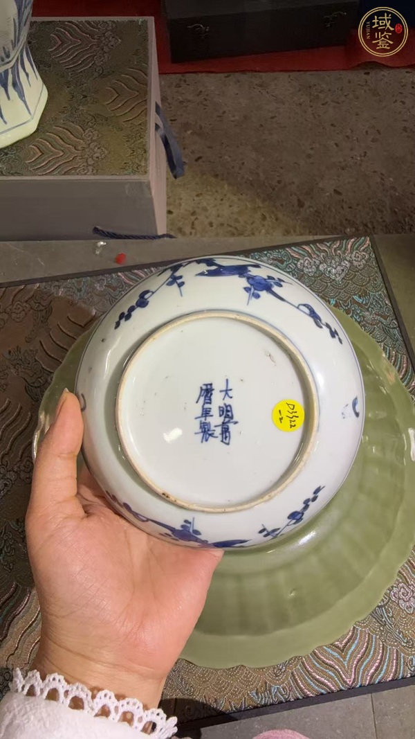 古玩陶瓷青花鳳紋盤真品鑒賞圖