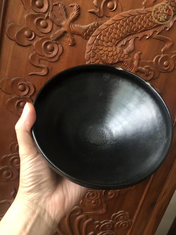 古玩陶瓷渾源窯油滴大碗真品鑒賞圖