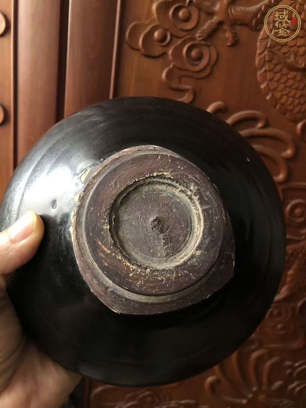 古玩陶瓷渾源窯油滴大碗真品鑒賞圖