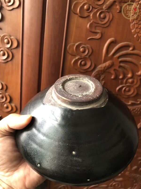 古玩陶瓷渾源窯油滴大碗真品鑒賞圖