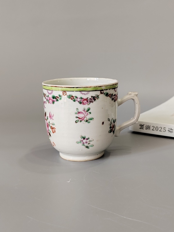 古玩陶瓷乾隆胭脂紅釉粉彩杯·全品拍賣，當前價格101元