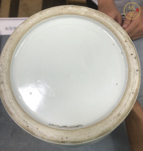 古玩陶瓷雍正青花盤口瓶真品鑒賞圖
