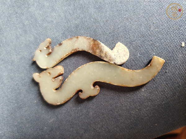 古玩玉器仿古玉龍型件真品鑒賞圖