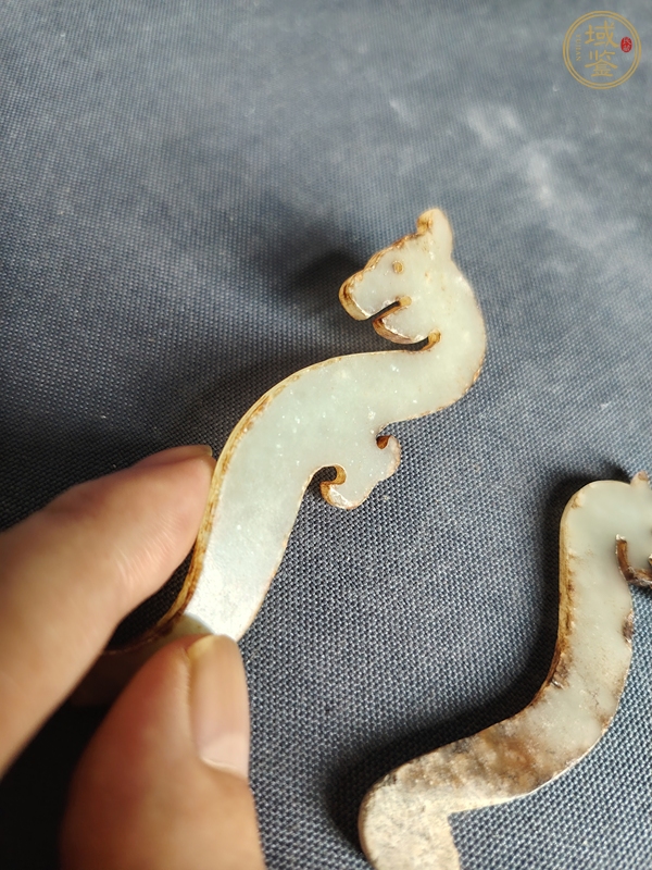 古玩玉器仿古玉龍型件真品鑒賞圖