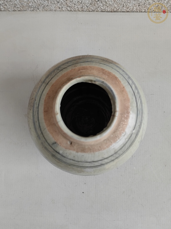 古玩陶瓷青花山水人物罐真品鑒賞圖