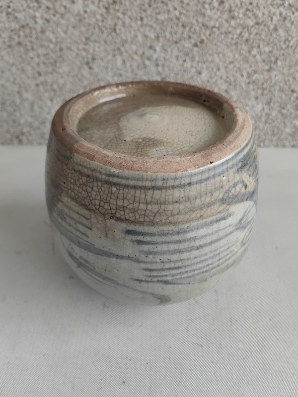 古玩陶瓷青花山水人物罐拍賣，當前價格450元