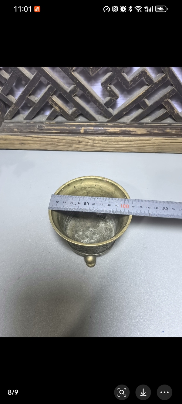 古玩轉(zhuǎn)賣(mài)晚清龍紋法盞爐子拍賣(mài)，當(dāng)前價(jià)格3800元