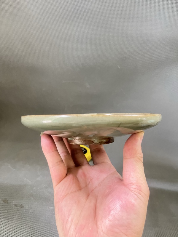 古玩陶瓷金~汝州青瓷東溝窯盤拍賣，當前價格22800元