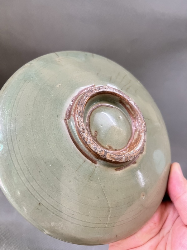 古玩陶瓷金~汝州青瓷東溝窯盤拍賣，當前價格22800元