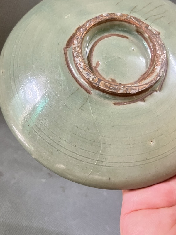 古玩陶瓷金~汝州青瓷東溝窯盤拍賣，當前價格22800元