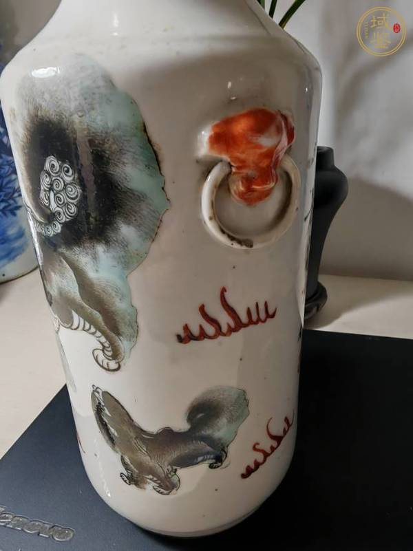 古玩陶瓷粉彩瓶真品鑒賞圖