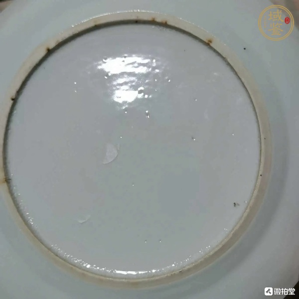 古玩陶瓷青花山水人物盤真品鑒賞圖