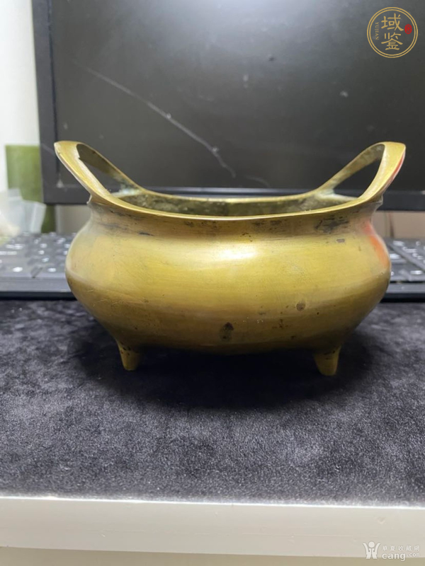 古玩銅器橋耳爐真品鑒賞圖