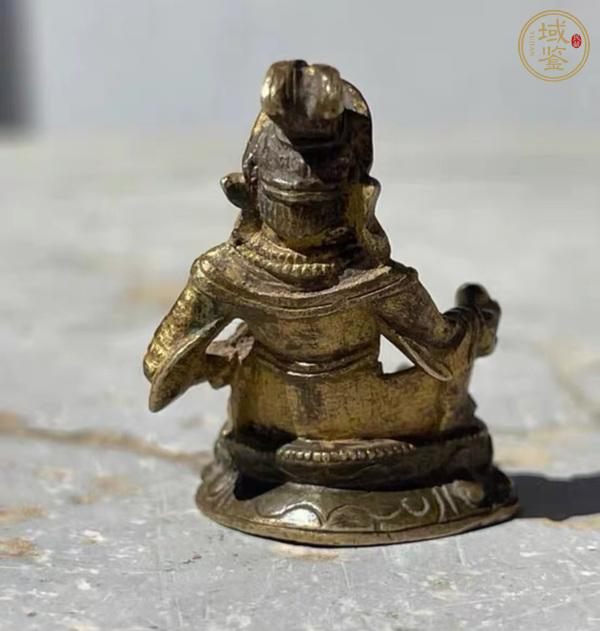 古玩雜項(xiàng)鎏金黃財(cái)神造像真品鑒賞圖
