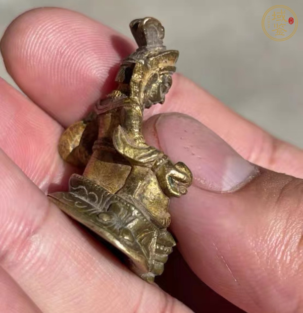 古玩雜項(xiàng)鎏金黃財(cái)神造像真品鑒賞圖