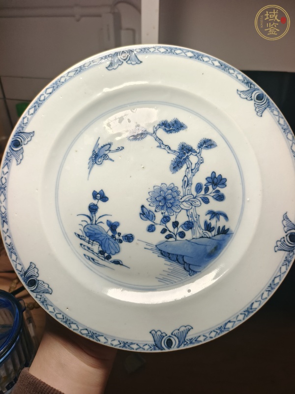 古玩陶瓷花鳥紋盤真品鑒賞圖