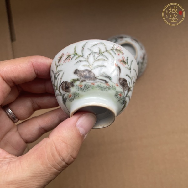 古玩陶瓷粉彩杯真品鑒賞圖