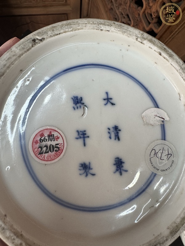 古玩陶瓷清光緒 五彩花鳥(niǎo)紋棒槌瓶真品鑒賞圖