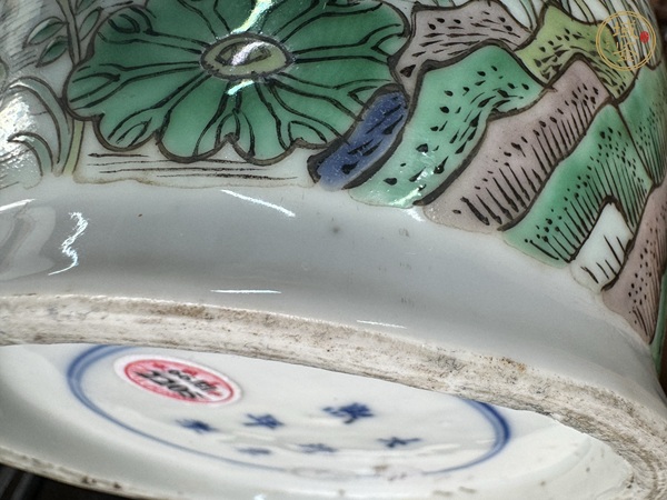 古玩陶瓷清光緒 五彩花鳥(niǎo)紋棒槌瓶真品鑒賞圖