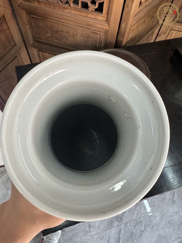 古玩陶瓷清光緒 五彩花鳥(niǎo)紋棒槌瓶真品鑒賞圖