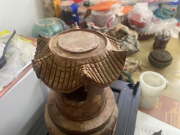 古玩玉器玉佛塔真品鑒賞圖