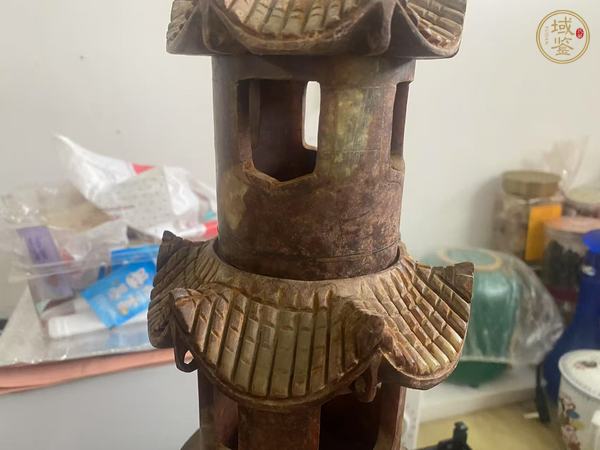 古玩玉器玉佛塔真品鑒賞圖