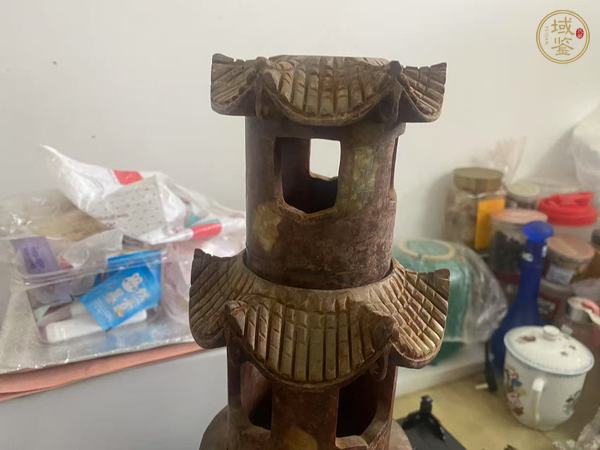 古玩玉器玉佛塔真品鑒賞圖