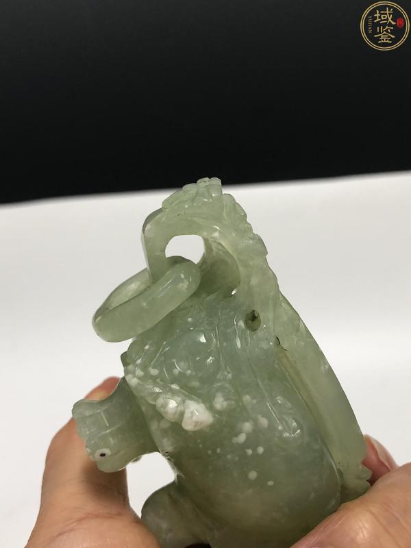 古玩陶瓷【帶保真卡】創(chuàng)匯.岫玉雙龍耳活環(huán)熏爐拍賣，當(dāng)前價(jià)格998元