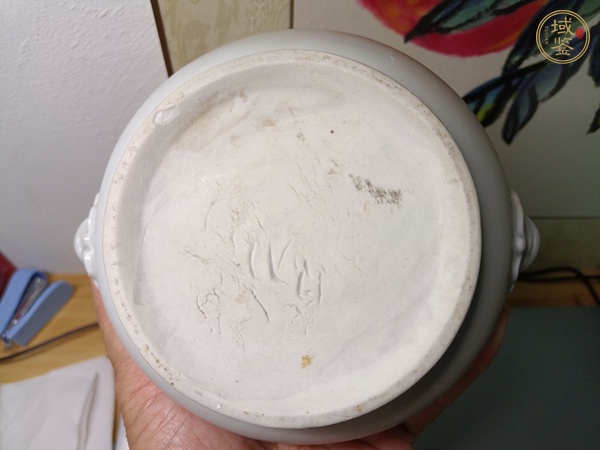 古玩陶瓷德化窯雙鋪首香爐真品鑒賞圖