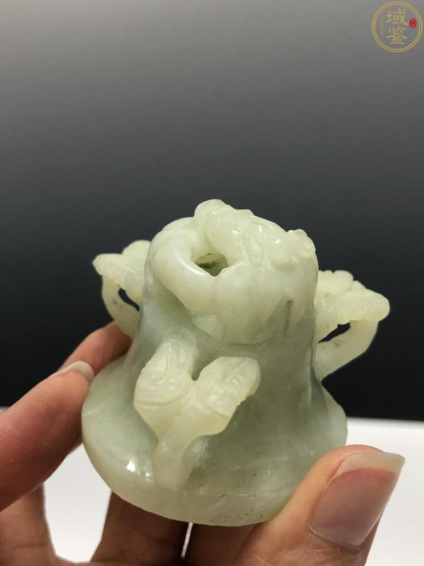 古玩陶瓷【帶保真卡】創(chuàng)匯.岫玉雙龍耳活環(huán)熏爐拍賣,當(dāng)前價格850元