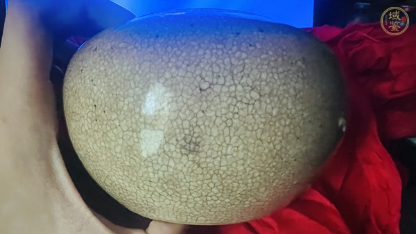 古玩陶瓷乾隆哥釉百極碎筆洗真品鑒賞圖