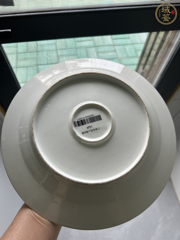 古玩陶瓷咸豐五彩人物故事紋盤真品鑒賞圖
