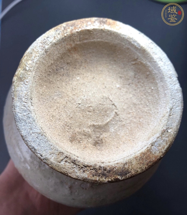 古玩陶瓷青白釉模印龍紋雙耳瓶真品鑒賞圖