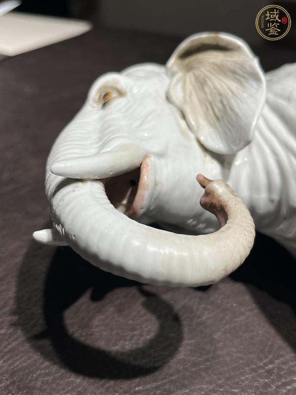 古玩陶瓷白釉瓷象真品鑒賞圖