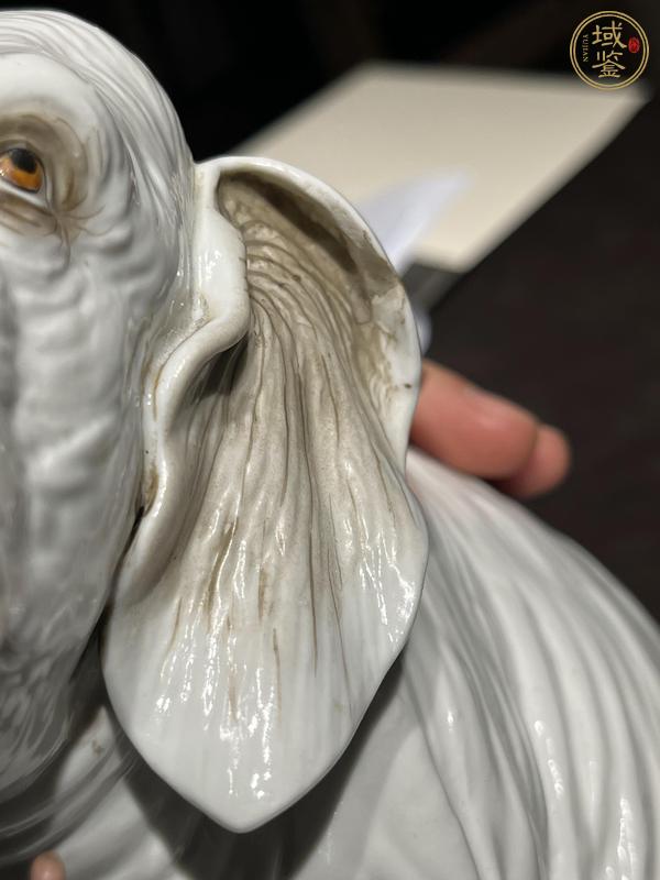 古玩陶瓷白釉瓷象真品鑒賞圖