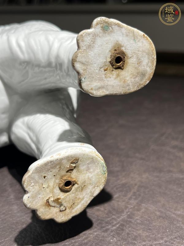 古玩陶瓷白釉瓷象真品鑒賞圖