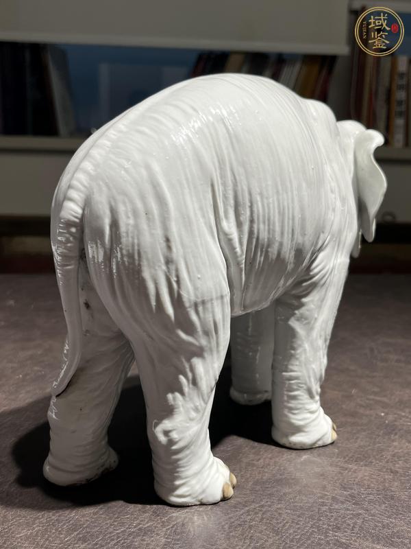 古玩陶瓷白釉瓷象真品鑒賞圖