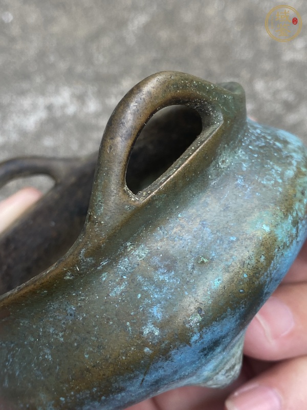 古玩銅器沖天耳爐真品鑒賞圖
