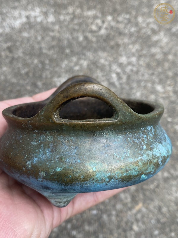 古玩銅器沖天耳爐真品鑒賞圖