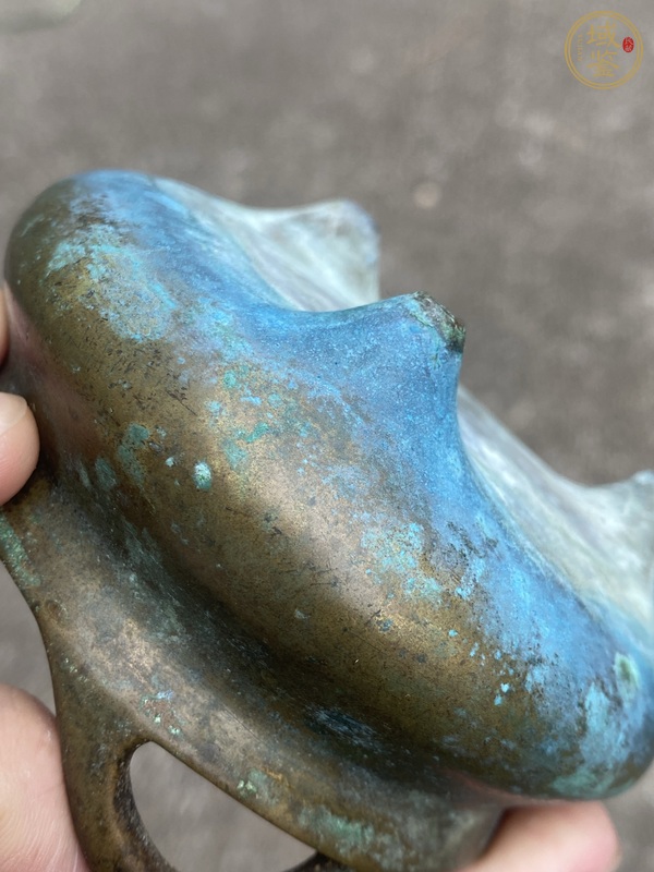 古玩銅器沖天耳爐真品鑒賞圖