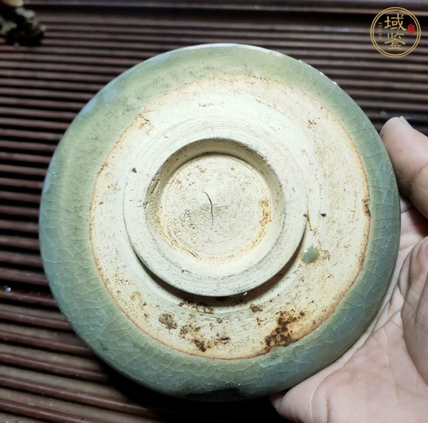 古玩陶瓷元代·天藍釉盤 真品鑒賞圖